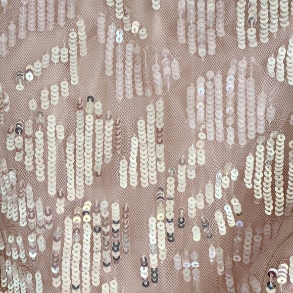 Needle&Thread Pink Midi Dress Tulle Sequin Embellished Ethereal Balletcore Sz 4 - Picture 4 of 8